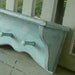 Beach Cottage Peg Rack.Vintage.Painted Furniture.