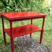 Jazzy Poppy Accent Table Vintage Poppy Cottage