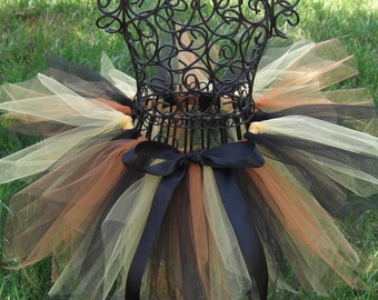 Wild Leopard Tutu- gold, copper, and black tutu- Girls Cat costume, Baby Leopard tutu, Toddler tutu, Girls Leopard tutu