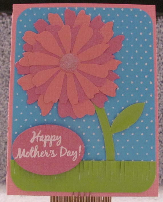Happy Mother's Day Big Floral A2 Card Mother's Mom Mommy Floral Card