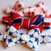 The Beau- americana collection double stacked bow ties for boys of all ages- choose your favorite shade