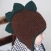 Spiky Dino Earflap Hat Pattern