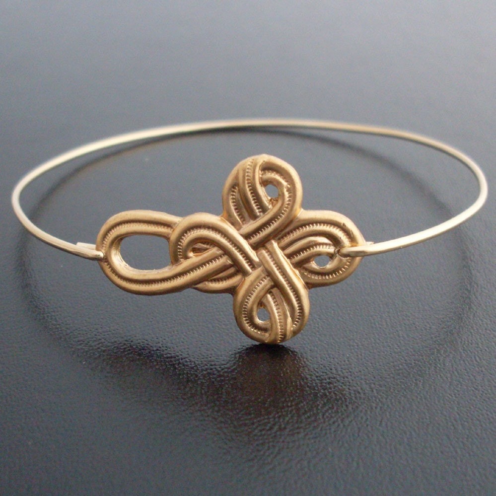 Nautical Knot Bracelet Gold Tone Sailor Knot Bracelet