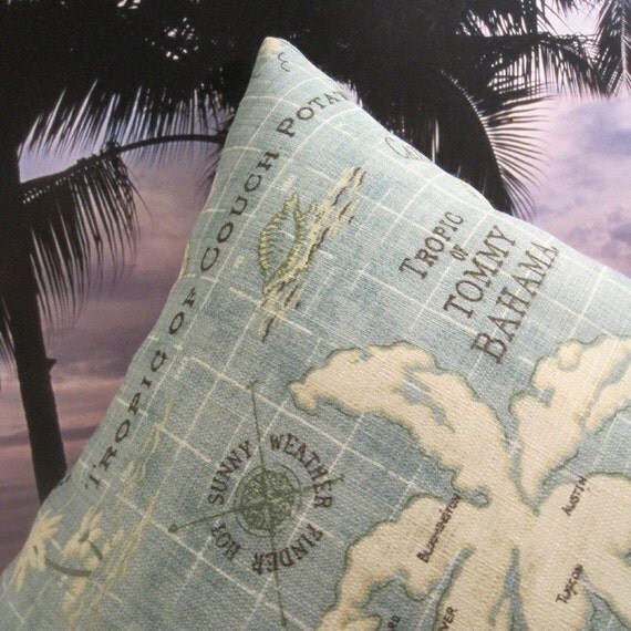 Tommy Bahama Tropic of Couch Potato Handmade by beachsidestyle