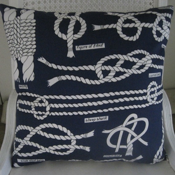 Nautical Knots Handmade Classic Decorative Pillow