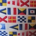 Classic Nautical Signal Flags Handmade Decorative Pillow