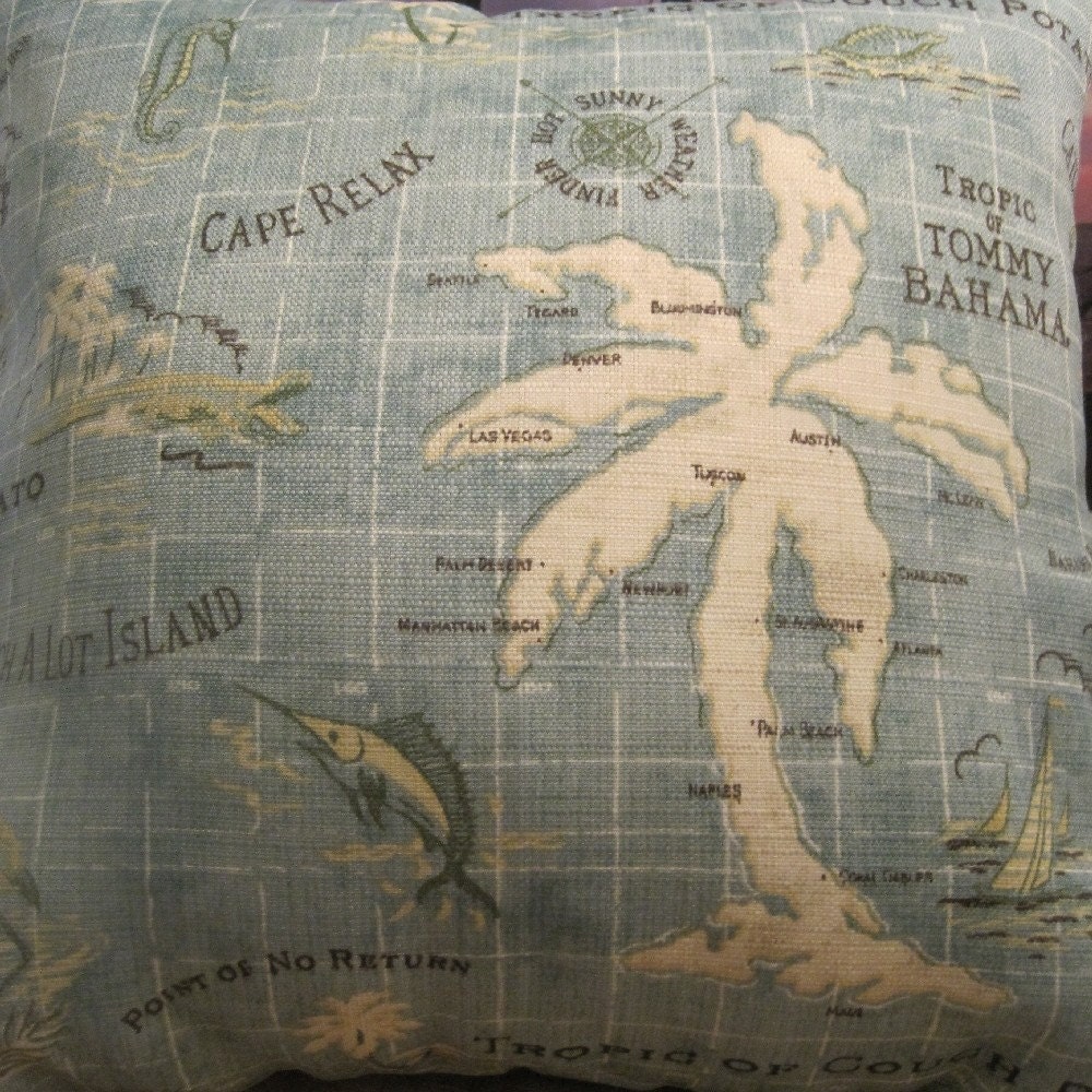 Tommy Bahama Tropic of Couch Potato Handmade by beachsidestyle