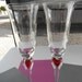 Handblown Heart Champagne Glasses