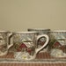SALE Johnson Brothers Set of 4 Ironstone Coffee Mugs The Covered Bridge the Friendly Village English Transferware Cottage Chic REDUCED 25%