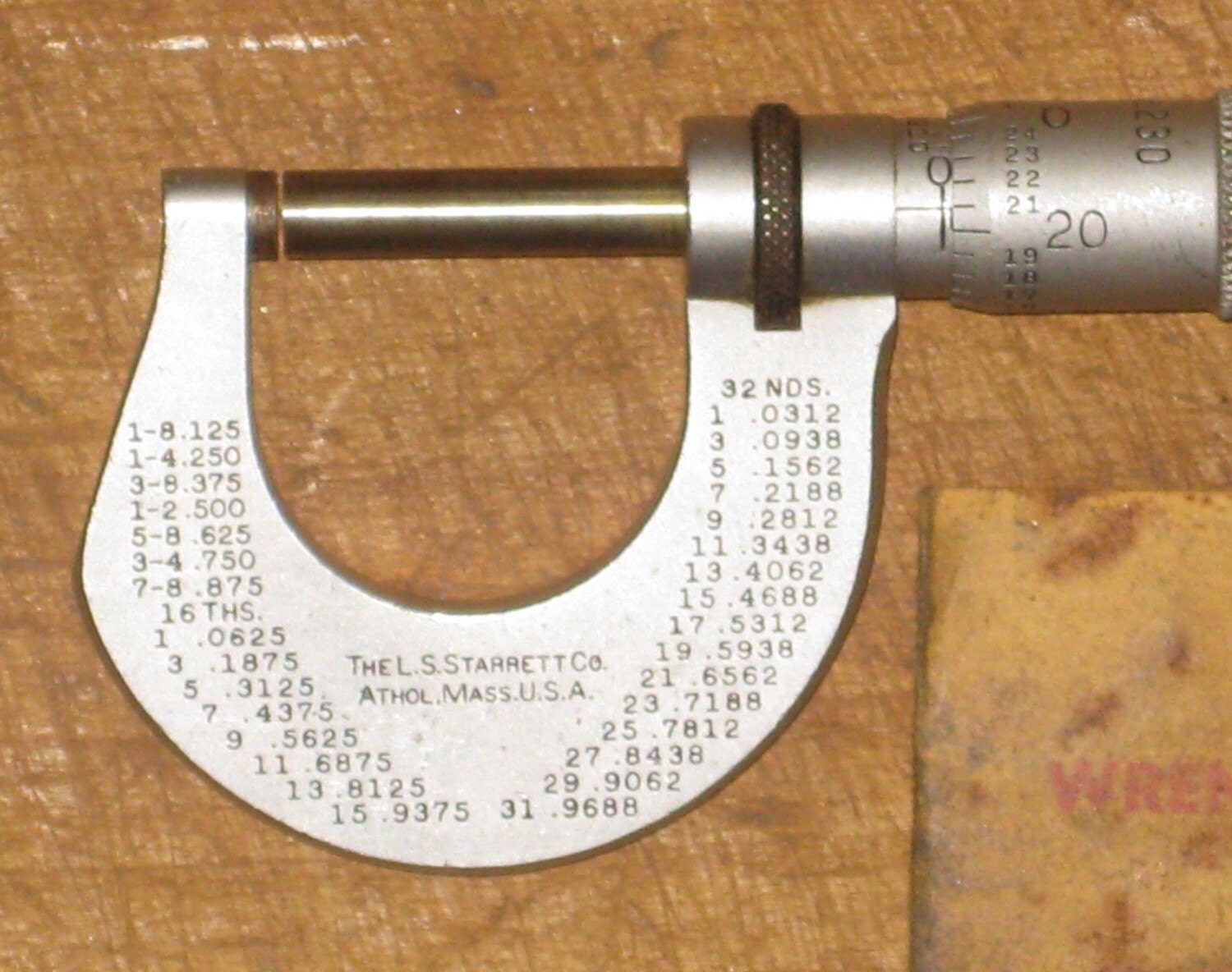 RESERVED for Montree Vintage Micrometer The L.S. Starrett