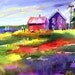 Color My World, 8x10 original painting on canvas, varnished and ready to frame......Limited time at sale price......