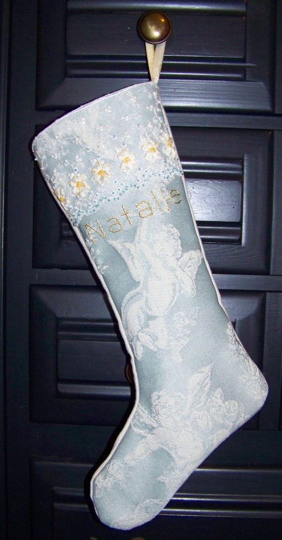 Items similar to Vintage Style Christmas Stockings on Etsy