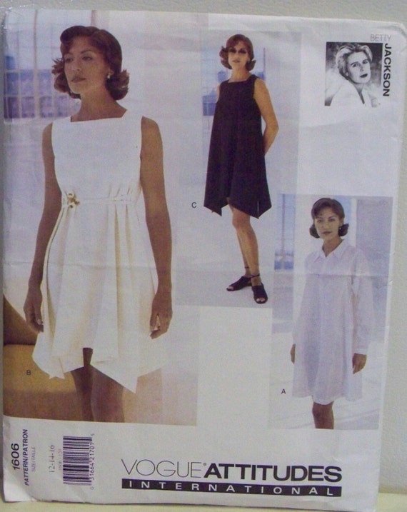 pattern grecian dress vogue Grecian Dress Handkerchief Jackson Hem Vogue Attitudes Betty Pattern