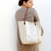Live, Laugh, Love - Linen, Leather and Antique Lace Tote Bag