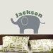 ELEPHANT Decal CUSTOM BOY NAME Vinyl Wall Graphic Original Design by DecoMOD Walls
