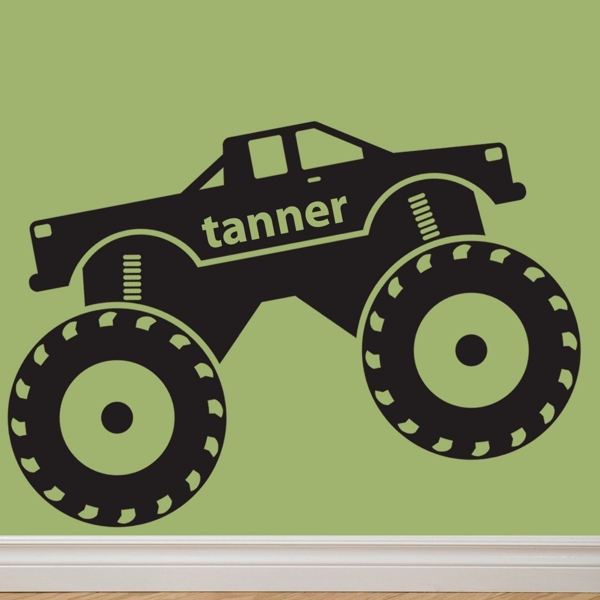 HUGE CUSTOM Monster Truck Vinyl Wall Decal Graphic by