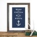 Play like a Pirate Screenprint 12.5 x 19 in Pick your Color