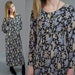 80s dress ROMANTIC BOHEMIAN maxi dress - calico floral w/ empire waist maxi hippie dress s/m small / medium