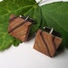 Wood Cuff Links Handmade from Olivewood - Wooden Cufflinks - Perfect for the Groom or Father - 3/4 inch Diameter