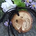 Wooden Pendant with Suede Cord - Rustic Oak Wood Necklace - Great Gift Idea for the Wood Lover