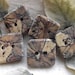 RESERVED - 5 Square Spalted Maple Wood Tree Branch Buttons - Wooden Buttons - 1 3/8 x 1 1/4 inches, 2 holes, For Journals, Pillows, Knitting