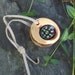 Wood Compass - Handmade from a Rustic Cedar Wood Tree Branch - Pocket Survival for Hiking, Camping, Outdoor, Gift for Nature Lover, Ornament