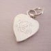 Engravable Sterling Silver Heart Charm or Pendant