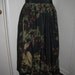 Vintage Amazing Bird Print Silk Skirt Valentino