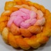 Gradient-Dyed 75/25 BFL/Silk Roving 4oz (SKU 108)