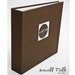 BOY OR GIRL - MODERN BABY MEMORY BOOK (Chestnut Brown Cloth Cover) - FREE PERSONALIZATION