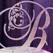 6" Crystal Monogram Cake Topper