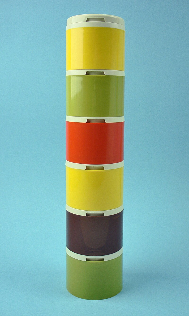 Tupperware Stacking Spice Jars by theowlery on Etsy