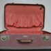 Vintage JC Higgins Medium Maroon Suitcase.
