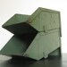 Industrial Chic. US NAVY Green Metal Stack Bins.