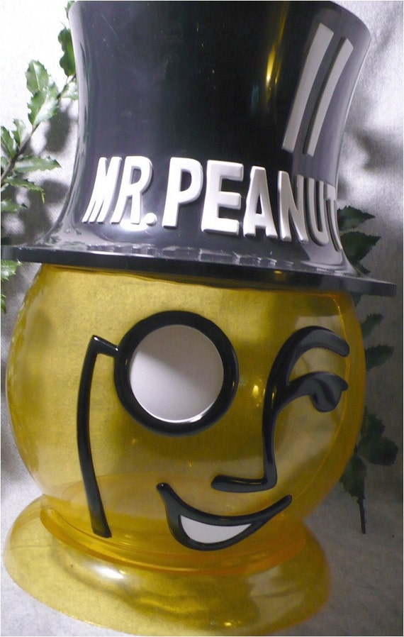 Vintage Planters Mr Peanut Display Container 1483