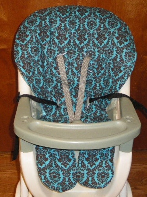 graco high chair cover replacement pad turquoise blue and