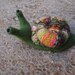 Wool felted Woodland Snail toy