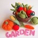Vegetables, wool miniature