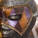 Masquerade Harlequinn Handmade Leather Mask