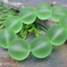 Spring Green Sea Glass Beads