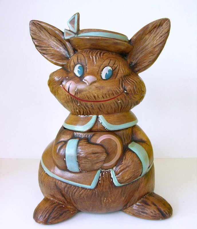 Vintage Bunny Rabbit Cookie Jar