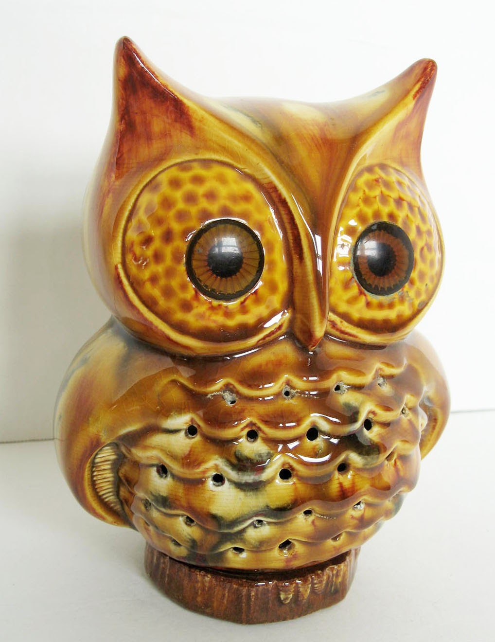 Vintage Ceramic Owl Decor Used To Be A Night Light