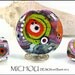 Le Funk - Glass bead Set in green, purple, pink, red and coral by MICHOU