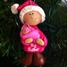 Big Sister and Teddy Bear Baby Ornaments. RESERVED Amber E