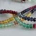 Precious Multi Gem Rondelles AA- AAA Micro Faceted Gemstone Beads Ruby Sapphire Emerald Rondelle Beads