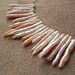 Pink Freshwater Stick Pearl and Gold Fill Statement Necklace 14kt