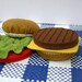 Wool Felt Play Food - Cheeseburger