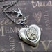 Silver Heart Locket Necklace- Enchanted Love Bird - Jewelry by TheEnchantedLocket - STEAMPUNK Love You Wife Bride Daughter Gift