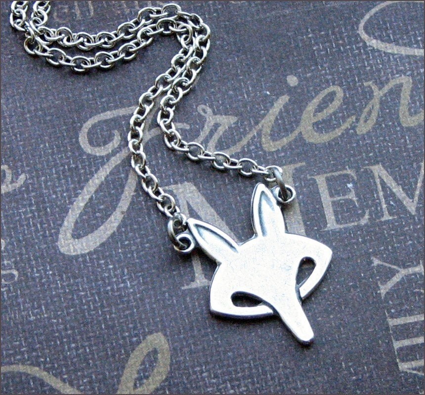 Silver Fox Necklace Woodland Jewelry Fox Jewelry Petite