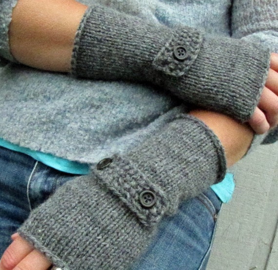 knit fingerless sleeve gloves-Pick Your by thebeachcomberstudio